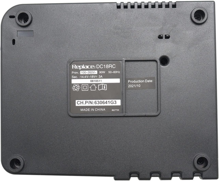Abakoo DC18RC Ersatz Ladegerät 3A für 18V für Alle 14,4V~18V LXT400 BL1860 BL1850 BL1840 BL1830 BL18