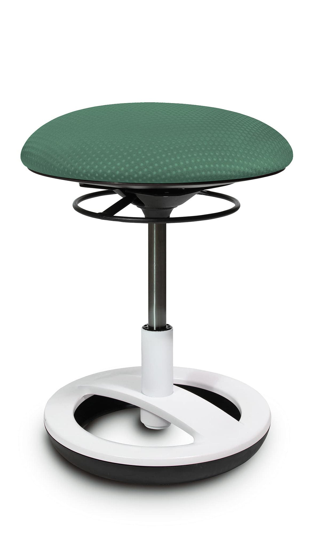 TOPSTAR Sitzhocker Sitness Bobby für Kinder, Standfussring Alu weiss lackiert, Stoff, Mintgrün, Mint
