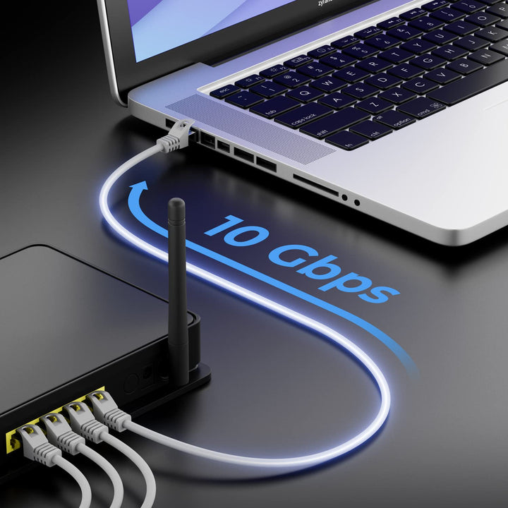 deleyCON 10x 1m CAT7 Netzwerkkabel - 10 Gigabit - RJ45 Patchkabel Ethernet Kabel (Kupfer, SFTP PiMF