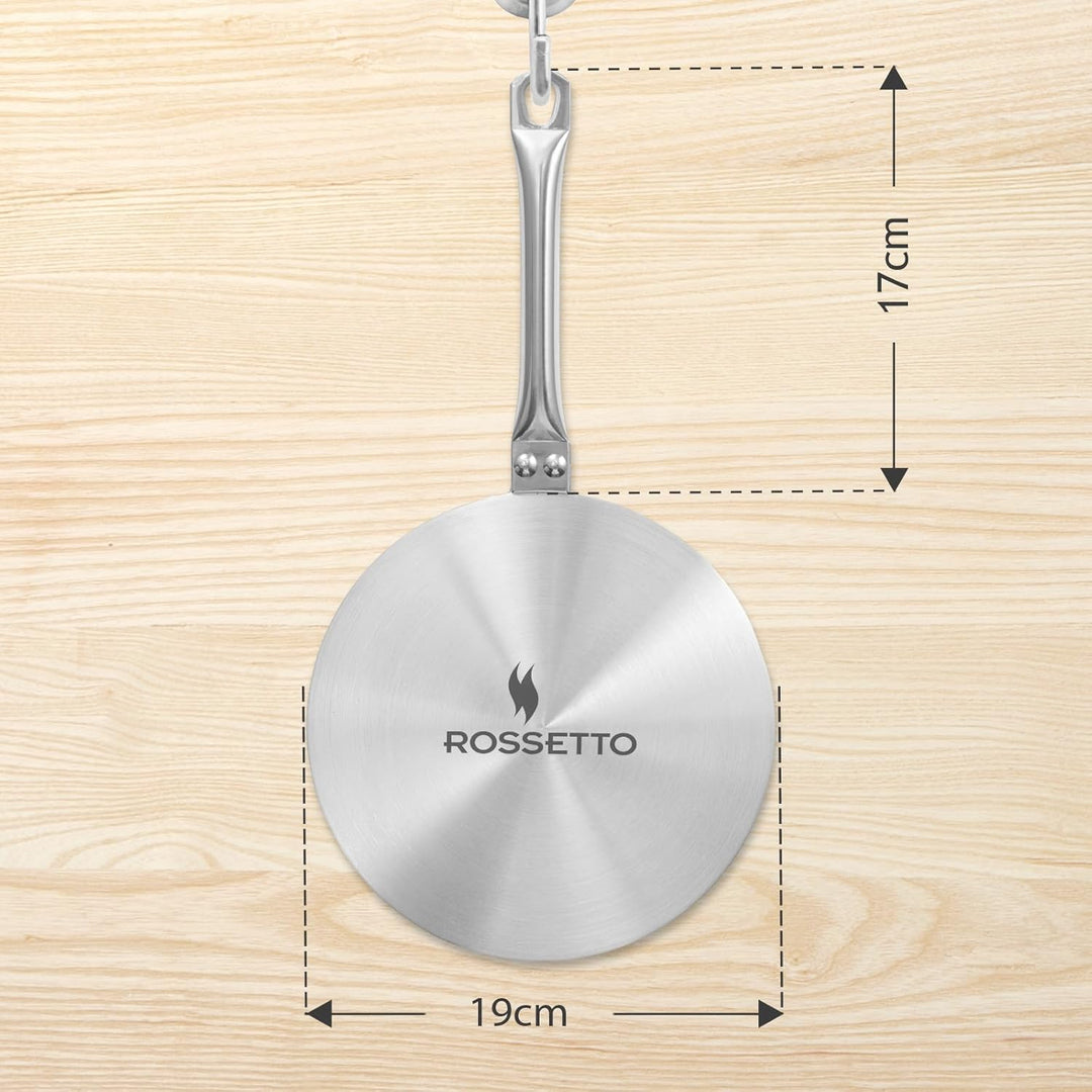 ROSSETTO Induktion Adapterplatte Hitzeverteiler Induktionsadapterplatte 19cm Edelstahl für Espressok