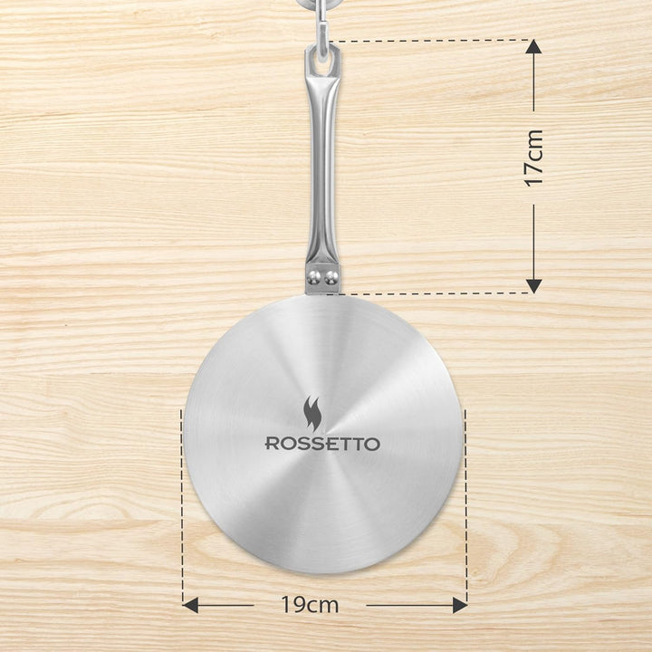 ROSSETTO Induktion Adapterplatte Hitzeverteiler Induktionsadapterplatte 19cm Edelstahl für Espressok
