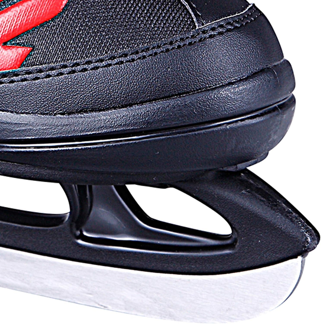 K2 Jungen Joker Ice Schlittschuh L (EU: 35-40 / UK: 3-7 / US: 4-8) black - red, L (EU: 35-40 / UK: 3