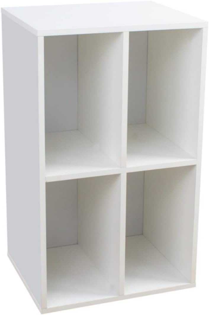 Schallplattenschrank - Aufbewahrung von Schallplatten - Plattenspielermöbel - weiss