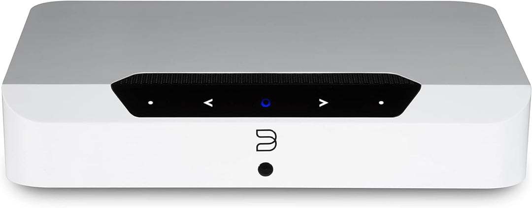 Bluesound Powernode Edge Kompakter Kabelloser Hochauflösender Multiroom Musik-Streamer - Weiss White
