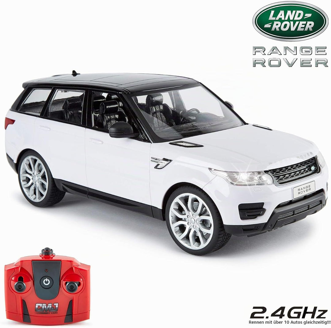 CMJ RC Cars 114GRRW Land Rover Cars Offiziell lizenzierte Fernbedienung Range Sport in 30 cm Grösse