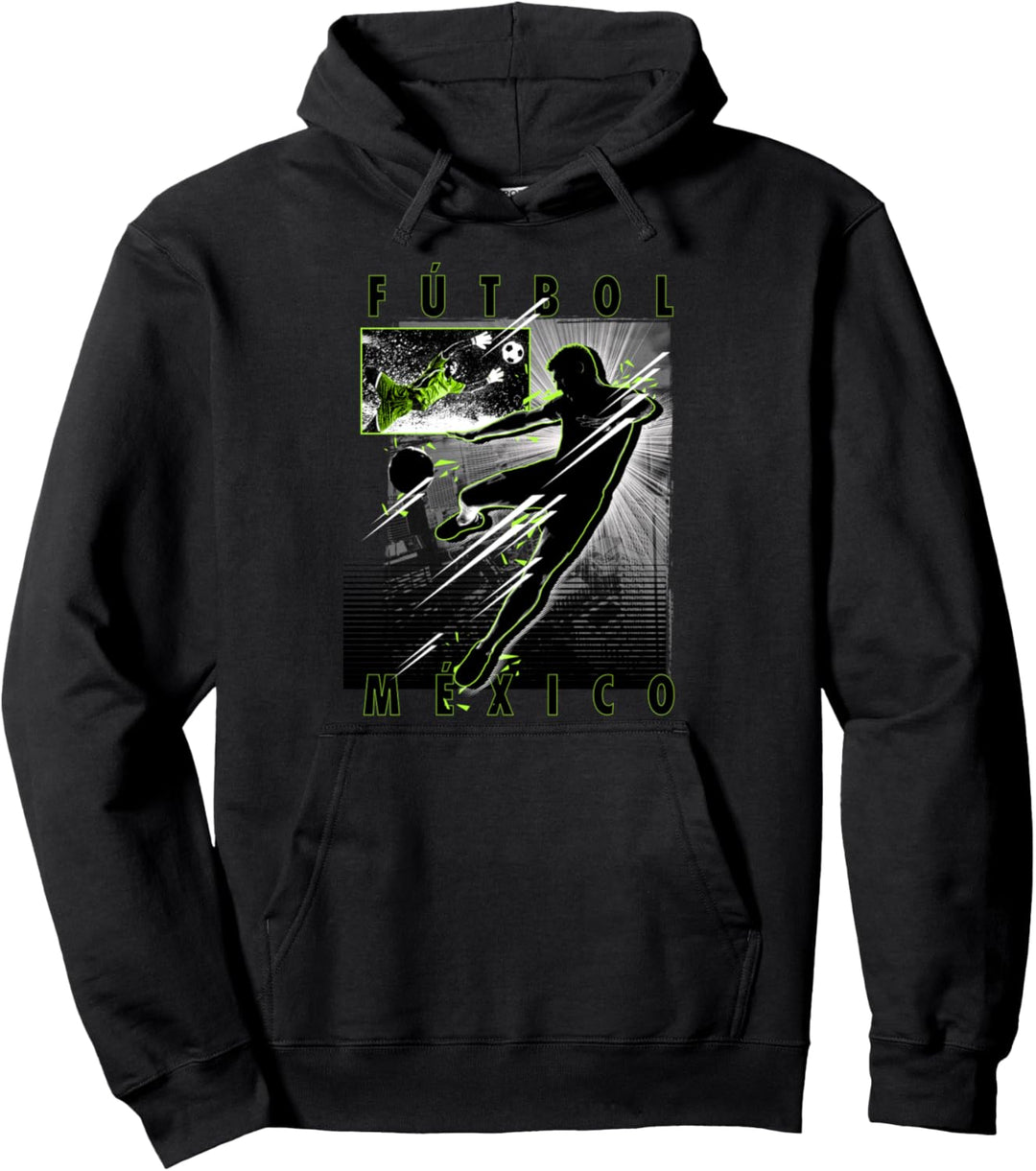 Trendy Mexico Action Futbol Pullover Hoodie