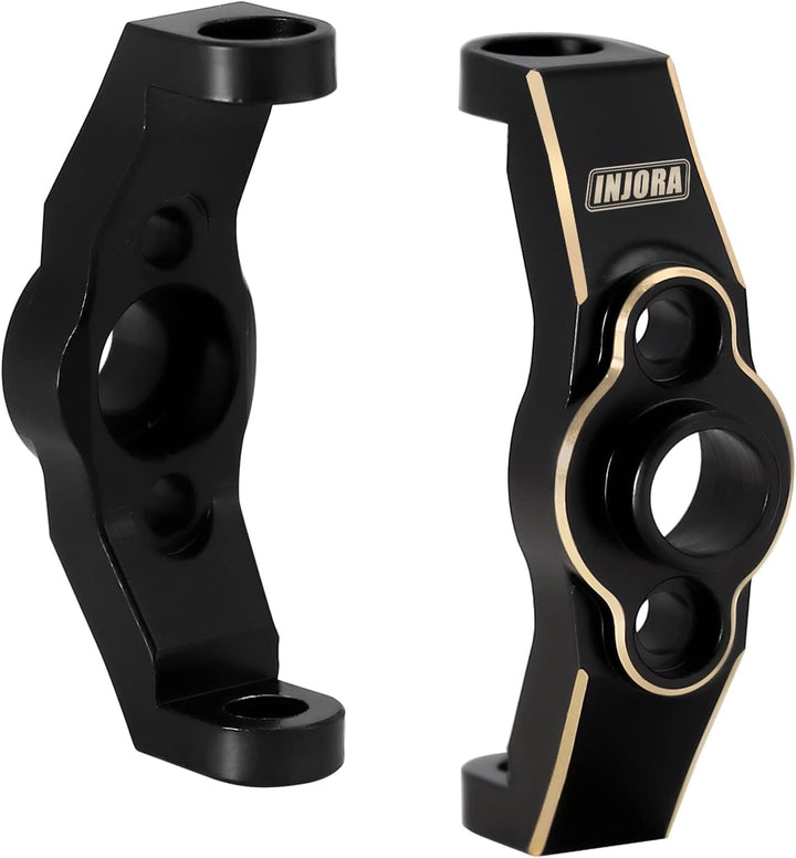 INJORA Messing Lenkblöcke Achsschenkel & Lenkrollen C-Hubs Lenkstange mit vollem Spiel für TRX4M Upg