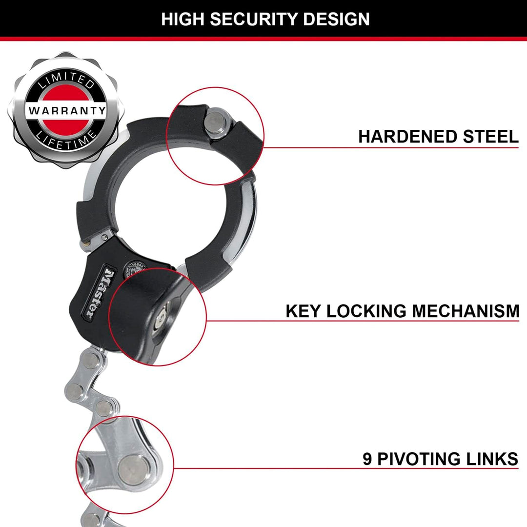MASTER LOCK Kettenschloss STREET CUFF 8290 EURD schwarz
