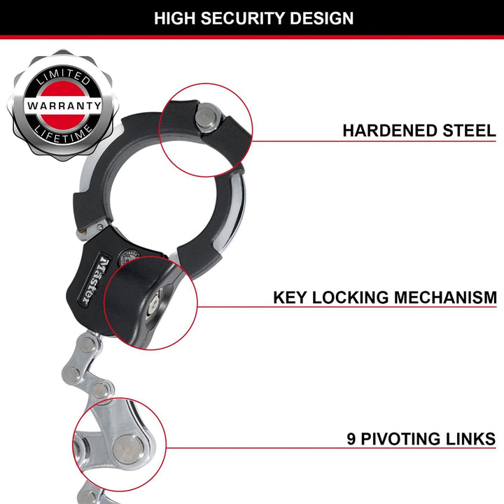 MASTER LOCK Kettenschloss STREET CUFF 8290 EURD schwarz