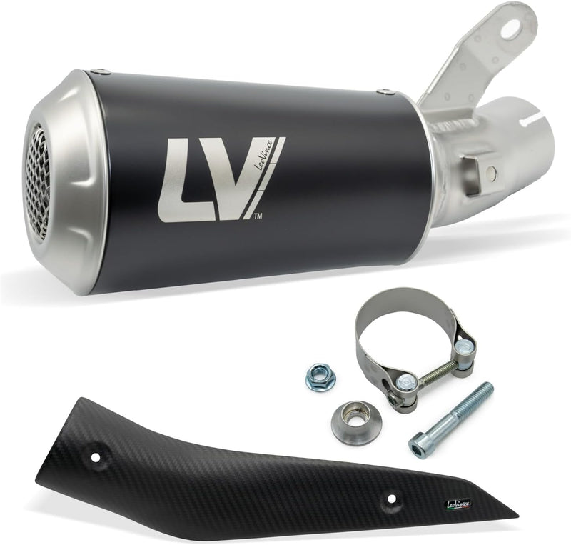 Endschalldämpfer LeoVince SLIP-ON SBK LV-10 Black Edition, Edelstahl schwarz, mit Zulassung für Suzu