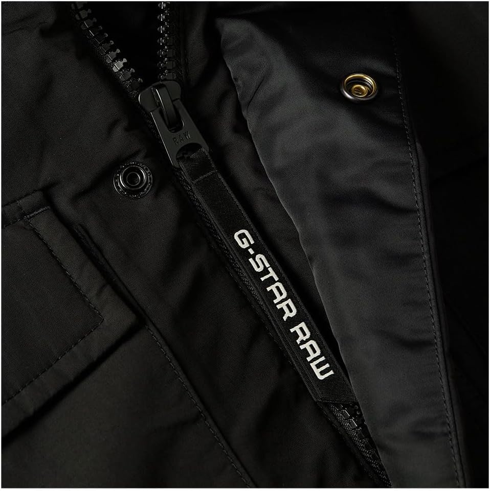 G-STAR Herren Vodan Padded Hooded Parka XS Schwarz (dk black D25381-D419-6484), XS Schwarz (dk black