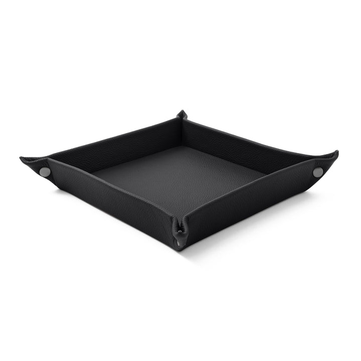Eglooh - Iris - Taschenleerer aus echtem Leder Schwarz - Schreibtisch-Organizer mit modernem Design