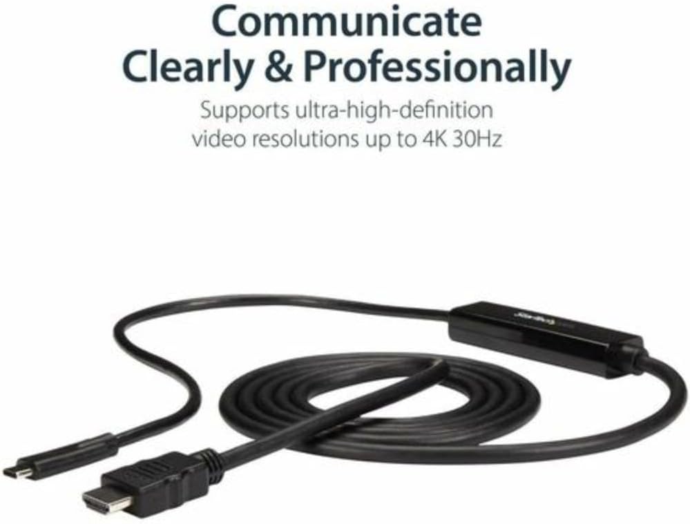 StarTech.com USB-C auf HDMI Adapterkabel - 2m - Thunderbolt 3 kompatibel - USB Type-C zu HDMI Konver