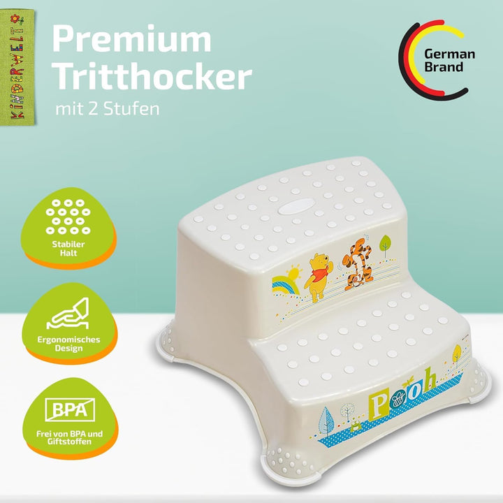 KiNDERWELT Töpfchen Set - für Kleinkinder, Topf, WC Aufsatz, Hocker, Windeleimer (2er Set mit 2-stuf