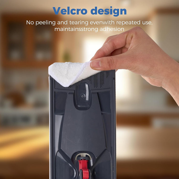 6 Stück für Vileda H2PrO Bodenwischer Ersatzbezug, Mikrofaser Bezug Kompatibel mit Vileda H2Pro & O-