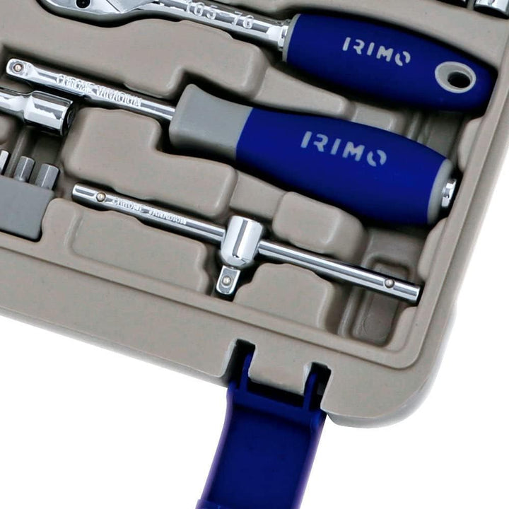 Juego vasos y puntas 1/4", 35 piezas