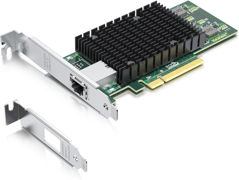 10Gtek® 10Gb PCI-E NIC Netzwerkkarte, Single Copper RJ45 Port, mit Intel X540-BT1 Controller, PCI Ex
