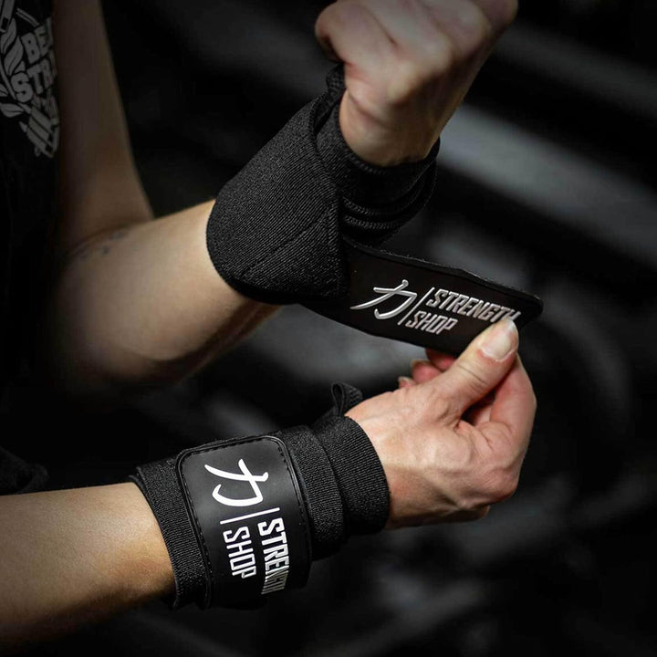 Strength Shop Zeus Handgelenkbandagen – Schwarz – IPF-geprüft 30.0 Zentimeter