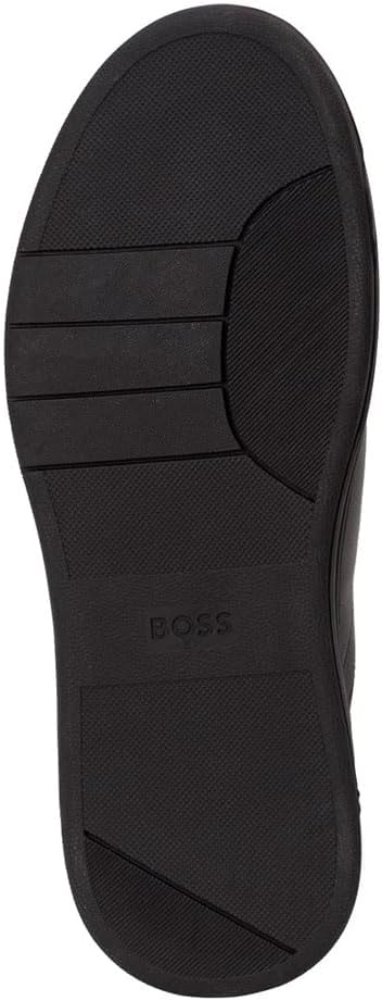 BOSS Herren Baltimore Tenn Sneakers aus Leder mit Gummisohle Grösse 39 EU Black5, 39 EU Black5