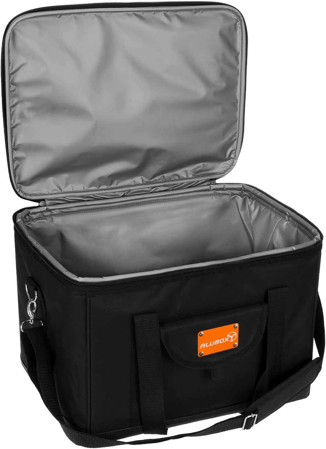 ALUBOX Picknick Kühltasche XL Black Edition 40 Liter Isoliertasche Picknicktasche Polyester schwarz