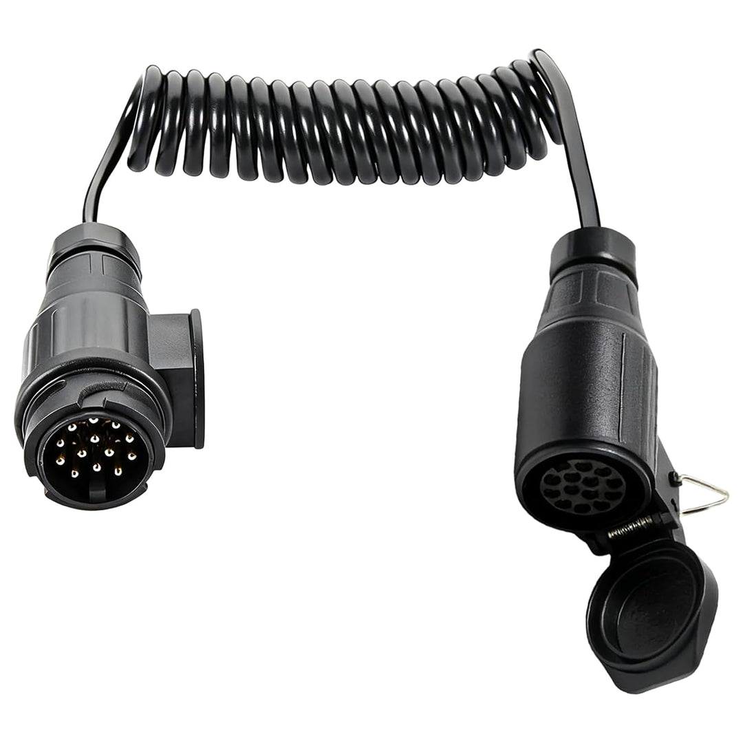 13-polig Spiralkabel Verlängerungskabel, 13 polig auf 13-polig Adapter Stecker Männlich Weiblich, 1.