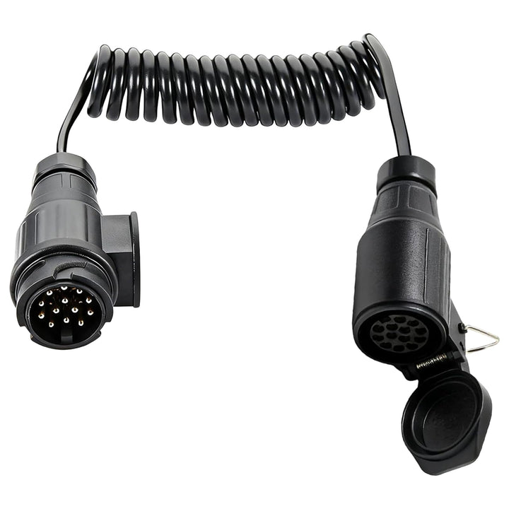 13-polig Spiralkabel Verlängerungskabel, 13 polig auf 13-polig Adapter Stecker Männlich Weiblich, 1.