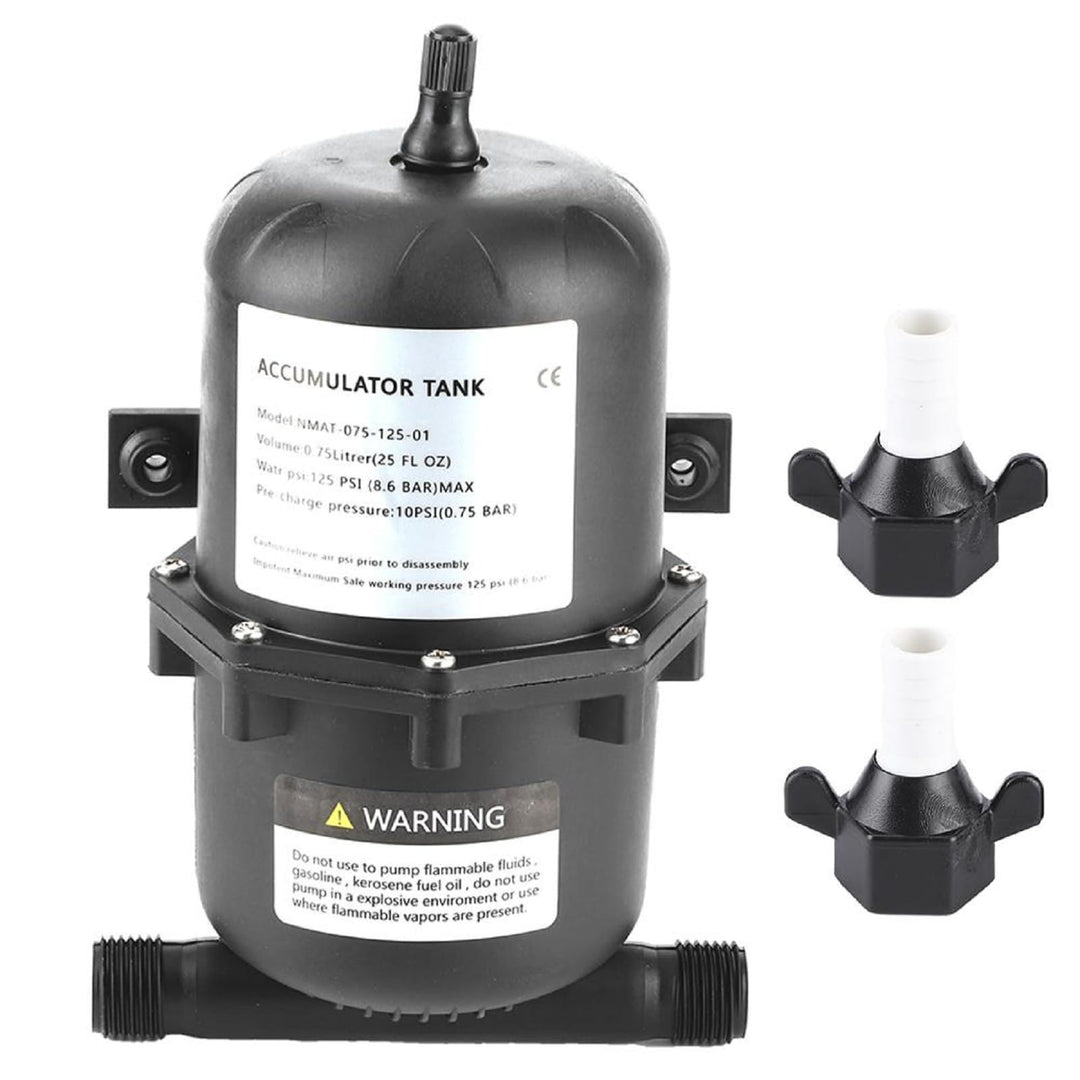 TKSE Mini Drucktank, Akkumulator Drucktank Wasserpumpe Durchflussregelung 0,75L 125 PSI wasserdicht