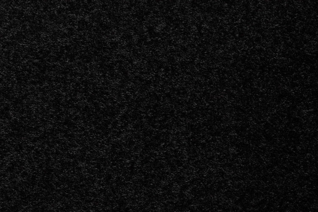 Einfarbiger Teppich Trendy für Zimmer, Wohnzimmer, Schlafzimmer, Teppichboden Auslegware, schwarz, V