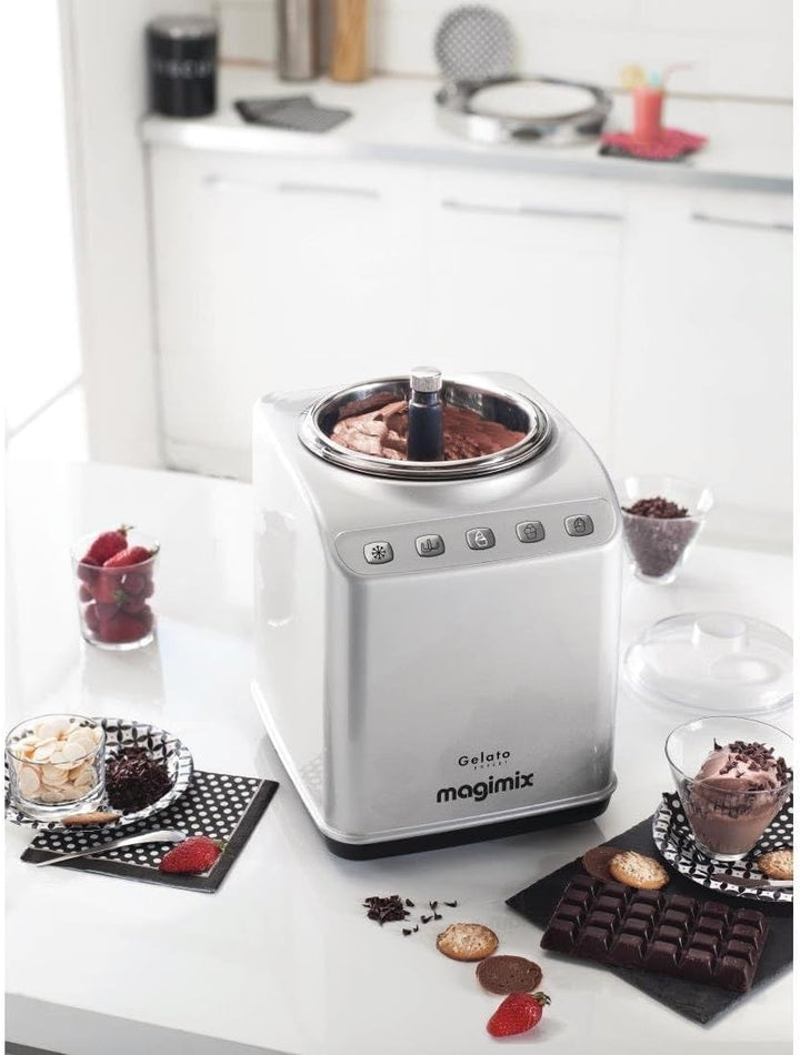 Magimix Eismaschine Gelato Expert mit 180Watt aus Edelstahl, 11680RW