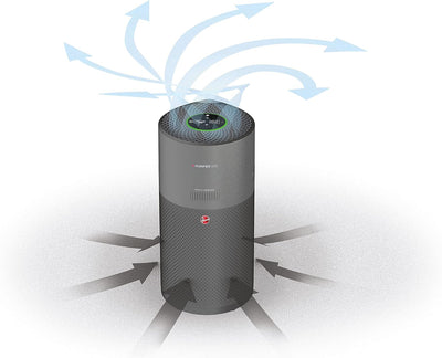 Hoover H-PURIFIER 500 Luftreiniger, HEPA-13-Filter, entfernt bis zu 99,97% der Allergene, Pollen & S