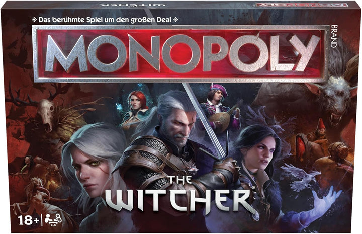 Winning Moves Monopoly The Witcher Edition - Monopoly Spiel für Fans - Familienspiele Strategie Bret