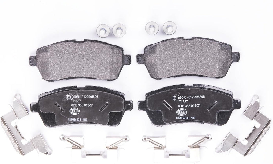 HELLA PAGID 8DB 355 013-211 Bremsbelagsatz - T1687 - Dicke/Stärke: 17.6mm - Bremssystem: Lucas - nic