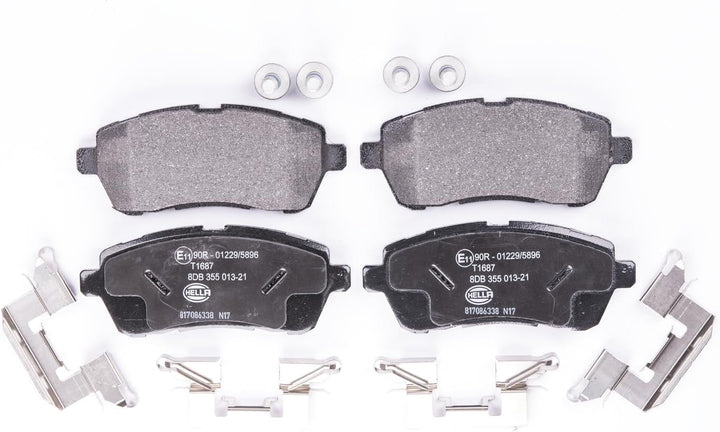 HELLA PAGID 8DB 355 013-211 Bremsbelagsatz - T1687 - Dicke/Stärke: 17.6mm - Bremssystem: Lucas - nic