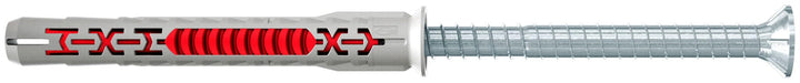 fischer DuoXpand 10 x 80 T, hochwertiger Universaldübel mit verzinkter Senkkopfschraube (50 Stk.), D