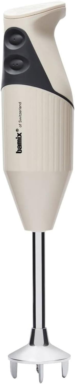 Bamix SwissLine Stabmixer, Edelstahl, 12 x 6 x 35 cm, Edelstahl, rostfrei, cremefarben, 12 x 6 x 35