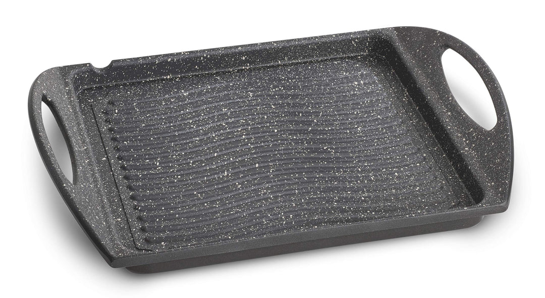 Lagostina Spezielle Antihaft-Platte, Aluminiumdruckguss, Grau, 25 x 25 cm, 25 x 25 cm