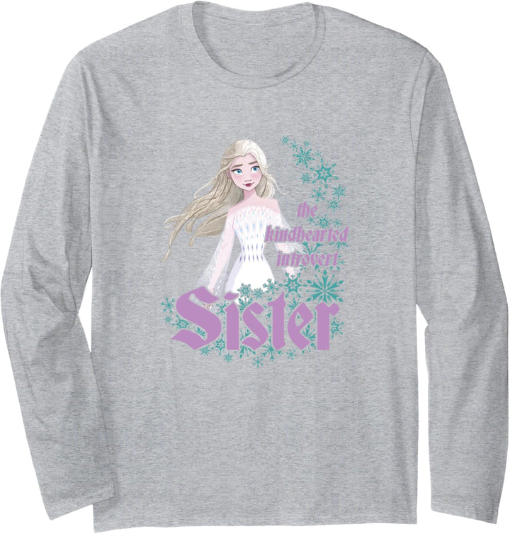 Disney Frozen 2 Elsa The Kindhearted Introvert Sister Langarmshirt