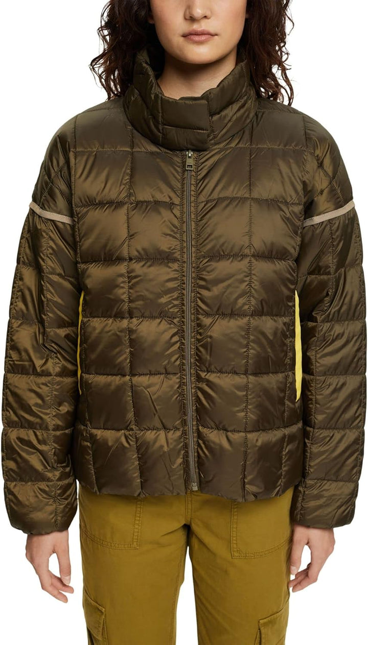 ESPRIT Damen Jacke L 355/DARK KHAKI, L 355/DARK KHAKI
