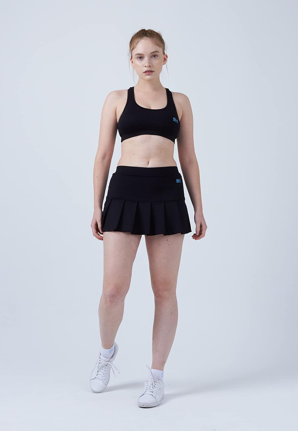 Sportkind Mädchen &amp; Damen Tennis, Hockey, Golf Faltenrock mit Innenhose, atmungsaktiver Skort, UV-Sc