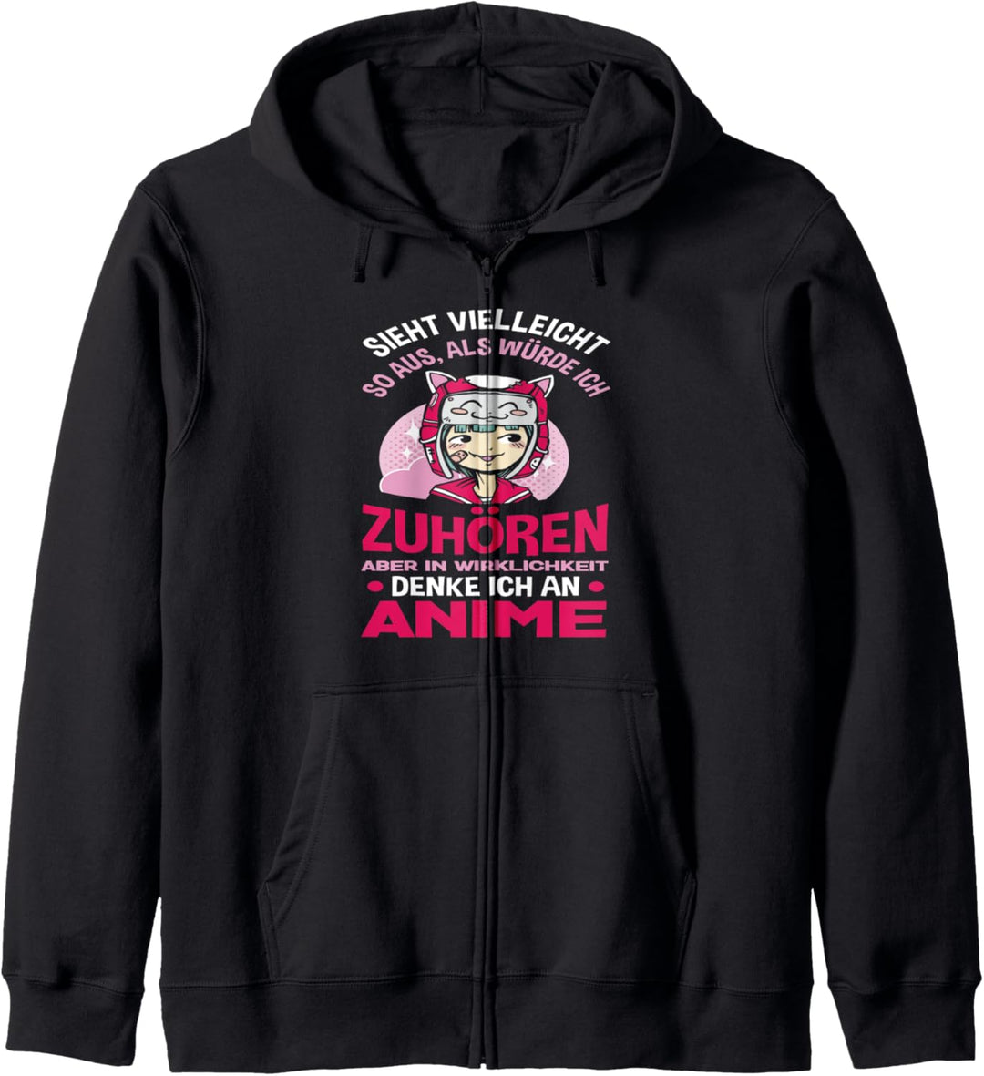 Anime Japanimation Mangas Zuhören Spruch Cosplay Anime Kapuzenjacke