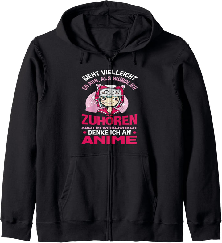 Anime Japanimation Mangas Zuhören Spruch Cosplay Anime Kapuzenjacke