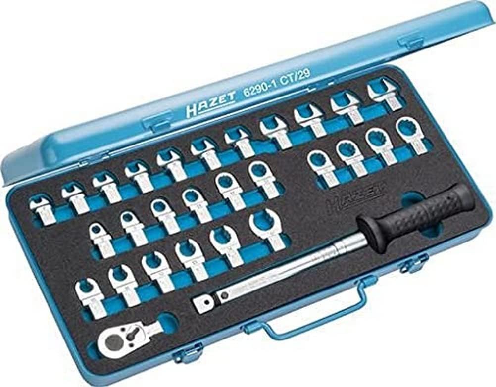HAZET Drehmoment Werkzeugsatz 6290-1CT/29 | Abtrieb Vierkant 9x12mm | Länge: 435mm | mit 2-Komponent