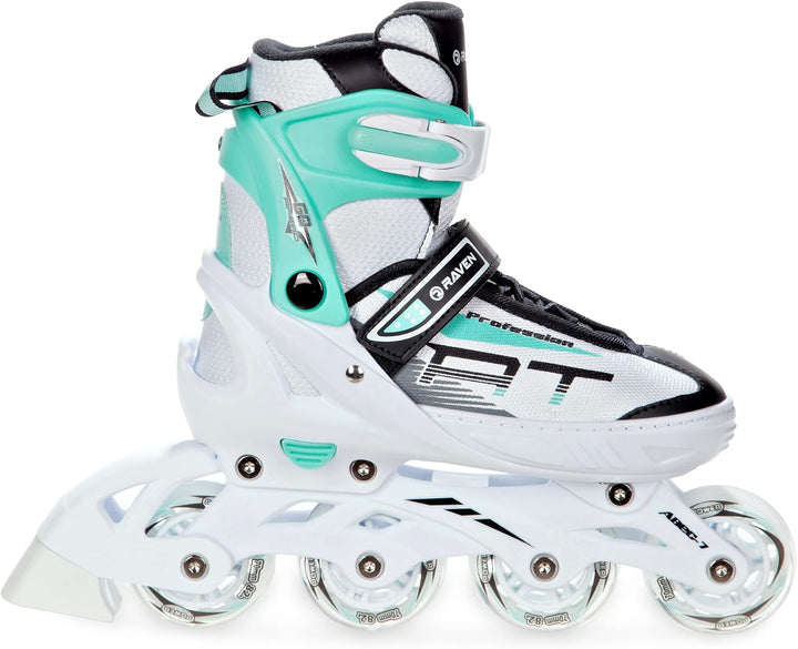 Raven Verstellbare 2in1 Inlineskates-Schlittschuhe Profession - Kugellager Abec7 - SAS - Shock-Absor