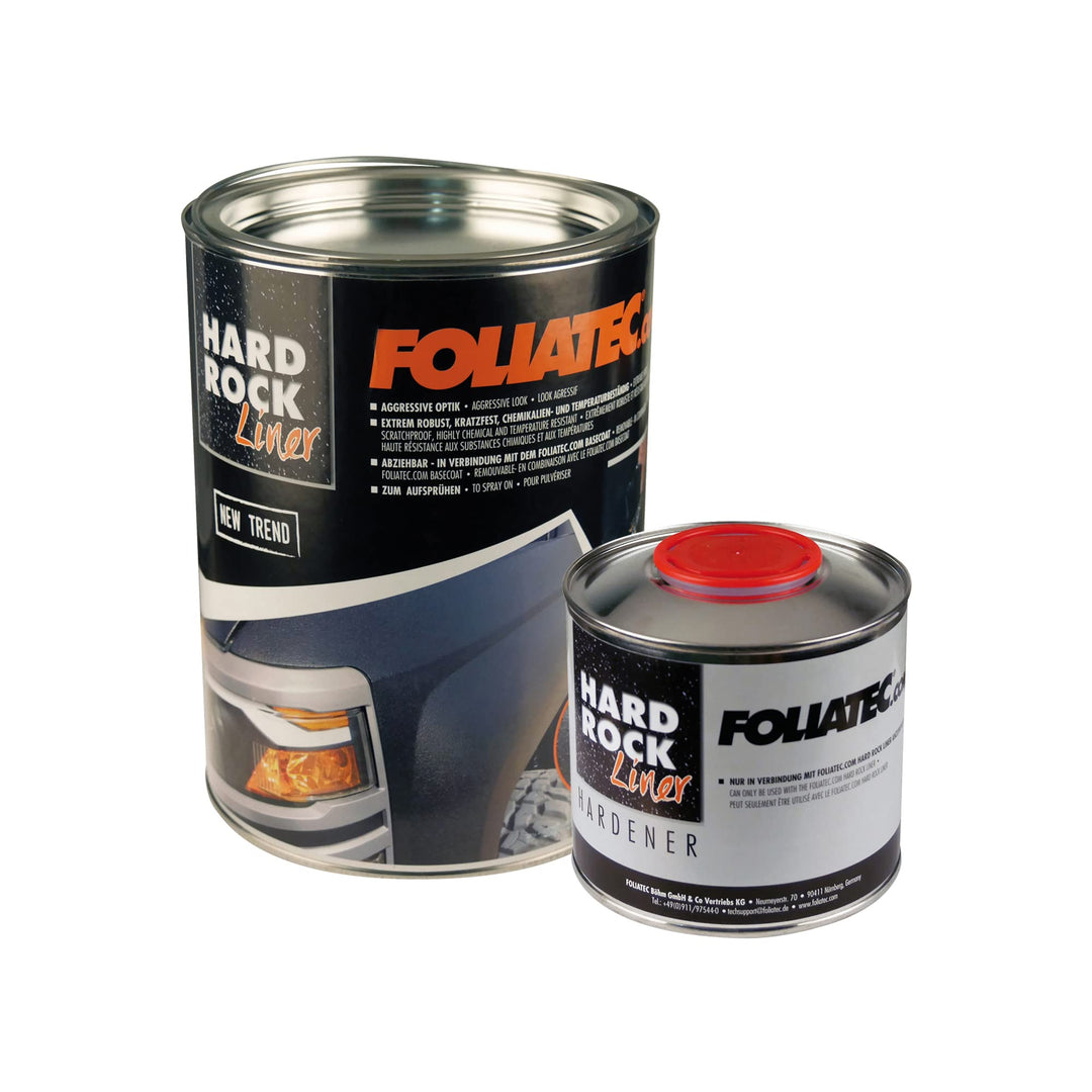 Foliatec Hard Rock Liner, 2K Strukturlack - Removable Set, ablösbare Bedliner-Sprühbeschichtung: aus