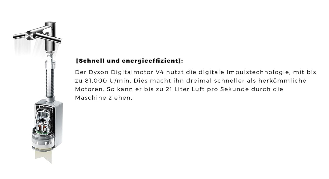 Dyson 245265-01 Airblade wash+Dry Handtrockner elektrisch, WD04 Stainless Steel Short HV Edelstahl