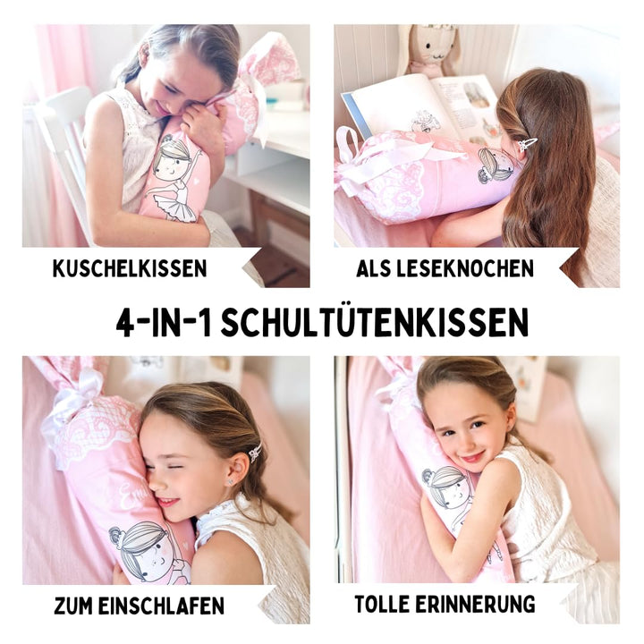 Set Rohling + Kissen für Schultüte inkl. Schnittmuster 70 cm 85 cm DIY Bastelset Nähset (70 cm), 70