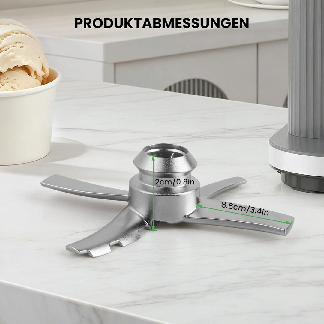 GEEKHOM Ersatz-PaddelKlinge Zubehör für Eismaschine: kompatibel mit Ninja NC700, abnehmbare Edelstah