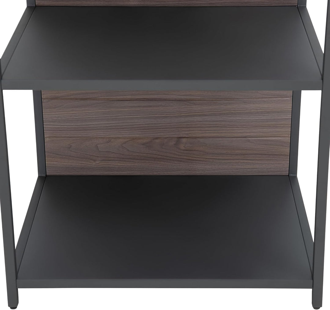 Sunjoy 3-stufiges Outdoor-Grillstation, Robuster Metallrahmen, Edelstahloberfläche &amp; Holzrückwand, P