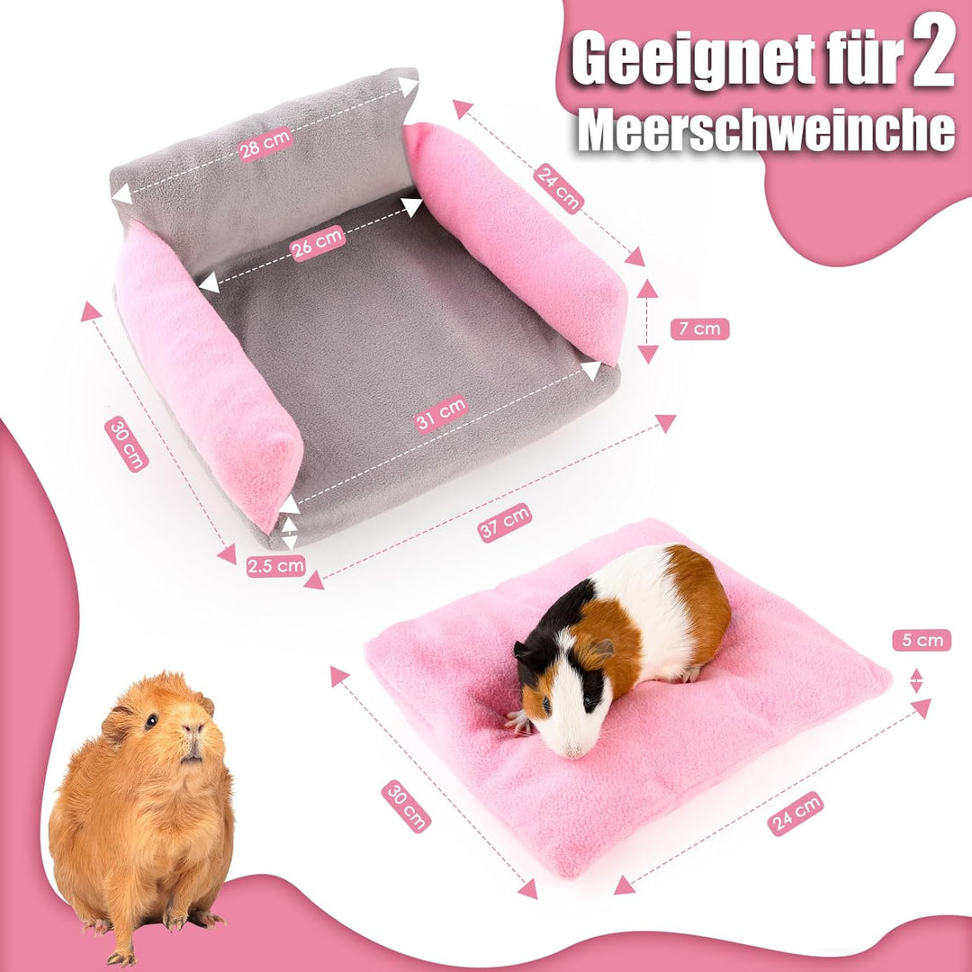 ONEJU Meerschweinchen-Bett, Meerschweinchen-Sofa, Kaninchen-Bett, Kaninchen-Sofa, Meerschweinchen-Kä