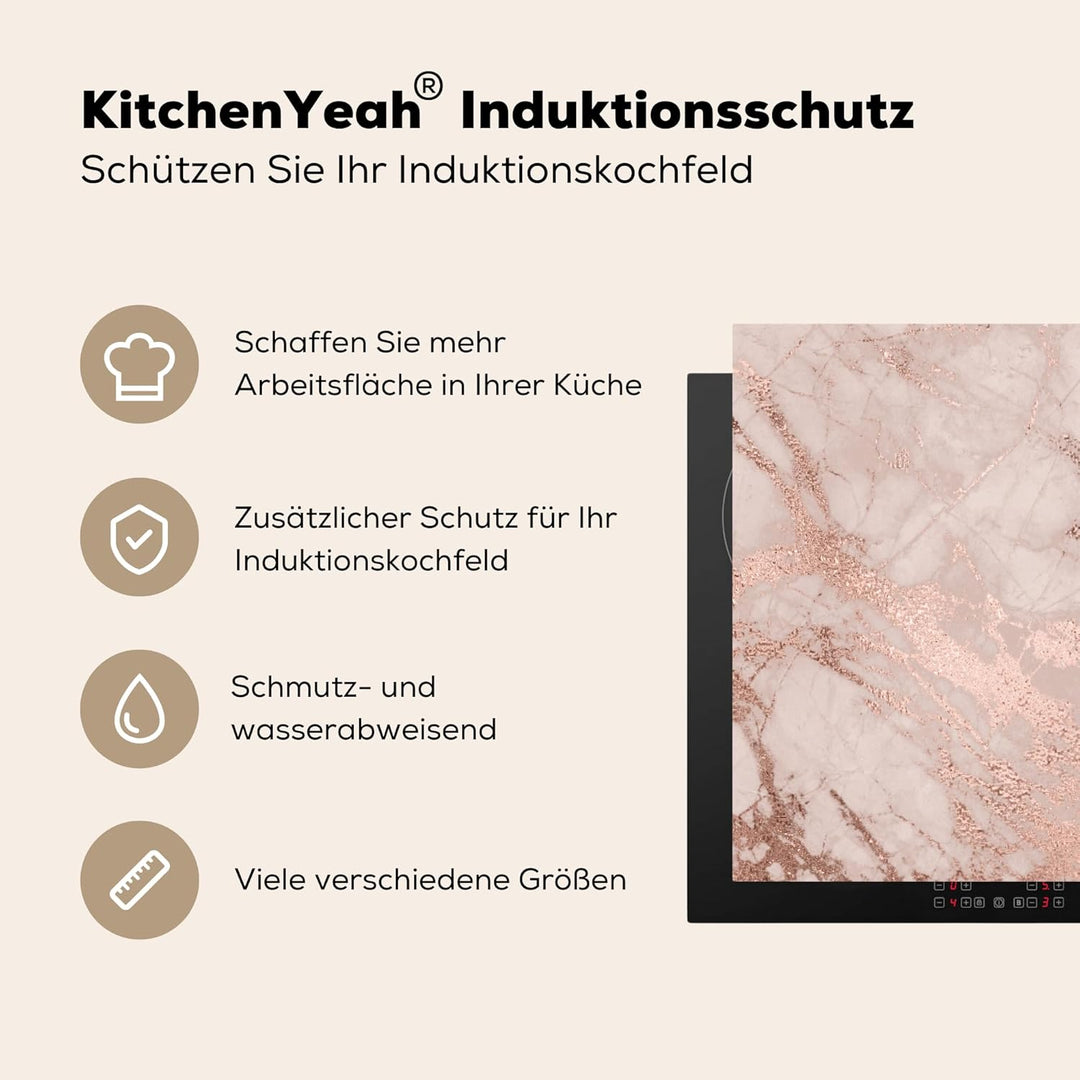 KitchenYeah© Herdabdeckplatte Einteilig Herdabdeckung Abdeckplatte für Ceranfeld Abdeckung Induktion